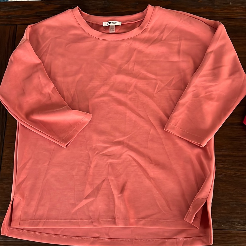 Cable and gauge sport half sleeve crew